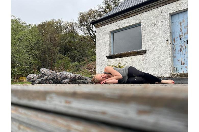 Me and Resting to show scale